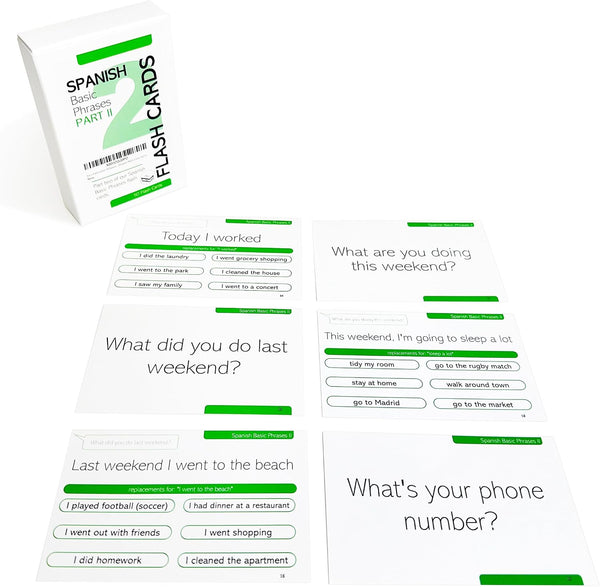 Pat'S Flash Cards 50 Spanish Basic Phrases Flash Cards Part II