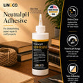 Lineco Neutral pH Adhesive, Acid Free All-purpose Glue, White, 8 OZ, 1 Pack | Dries Clear, Remains Flexible, Used for Bookbinding and Book Repair,