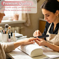 HeeYaa 5 Rows 2 Layers 10 PCS Nail File, Red Tough PP Core, Exquisite Kraft Paper Box, Double Sided 100/180 Grit Black Emery Board Manicure
