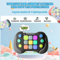 Upgraded Flashing Handheld Game for Kids, Fast Push Fidget Game Toy, Quick Push Light Up Fidget Electronic Console for Teens, Birthday Gifts for