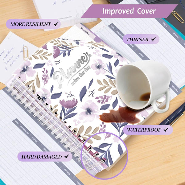 Planner 2025-2026, 18 Months Large Academic Daily Weekly Monthly Planner Organizer, July. 2025 - Dec. 2026, 8.5x9.8" Agenda with Page Tabs,
