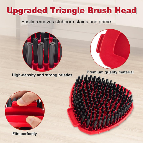 Spin Mop Head Replacement,Iron Spin Handle,Brush and Base Compatible with O Cedar Easywring 1 Tank System,Microfiber Mop Refills and 30-58" Handle