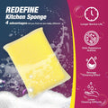 Kitchen Sponges All-Purpose Sponges Dish Sponge，Multipurpose Cleaning Sponge Non Scratch Kitchen Sponge Cleaning Mat Used for Cleaning Kitchen