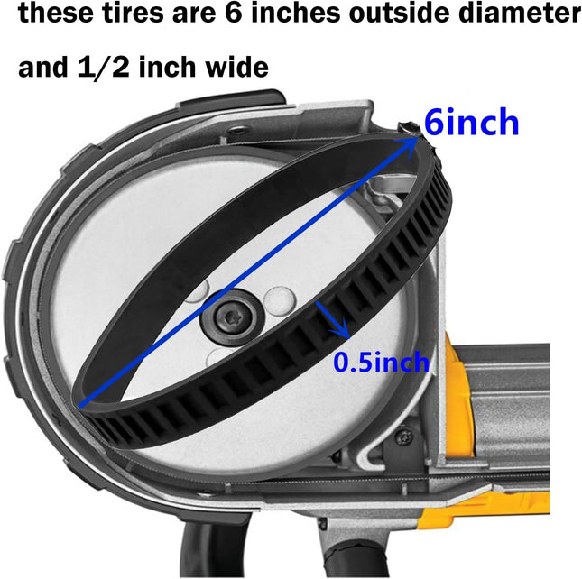 650721-00 Dewalt Bandsaw Tires for Dewalt Band Saw Tires DWM120 A02807 DCS374 DW328K - 2 Pack