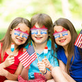 4Th of July Glasses with Red White and Blue Style for Independence Patriots Labor Day American USA Flag Sunglasses
