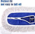 Large Mop Head 24" Industrial Strength Ultimate Cotton Floor Dust Mop Refill, Commercial Cleaner Mop Head Replacement, Dust Mops for Home,