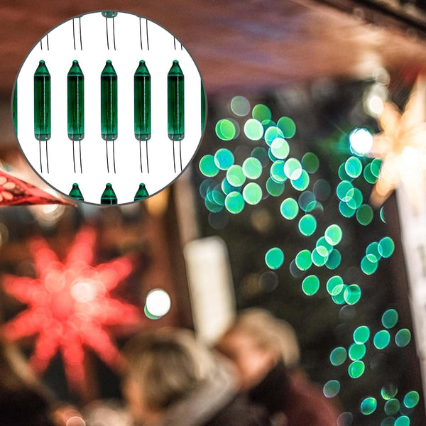 EBaokuup 100 Pcs Mini Christmas Replacement Light Bulbs - 2.5 Volt Replacement Christmas Light - Tree Replacement Light Bulbs for Xmas Trees