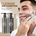 JVR Beard Wash and Beard Conditioner for Men, Beard Shampoo Cleanse and Reduces Frizz, Soften & Strengthens, Organic with Coconut, Aloe, Provides