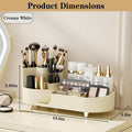 360ÃÂ° Rotating Vanity Makeup Organizer with Brush Holder, Large Spinning Cosmetic Storage for Skincare, Perfumes and Lotions
