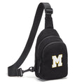 Small Corduroy Sling Bag Initial Crossbody Bag Fanny Pack for Girls Personalized Birthday Gifts for Teen Girls Gifts