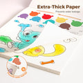 Jar Melo Paint with Water Books for Toddlers, Mess Free Watercolor Painting Activity for Kids Ages 1-3, 2-4, 4-6, Paint by Number Art Craft
