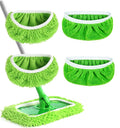 Reusable Microfiber Mop Pads Washable Wet Pads Compatible with Swiffer Sweeper Refills Pads for Wet & Dry Sweeping Cloths Mop Head Replacement for