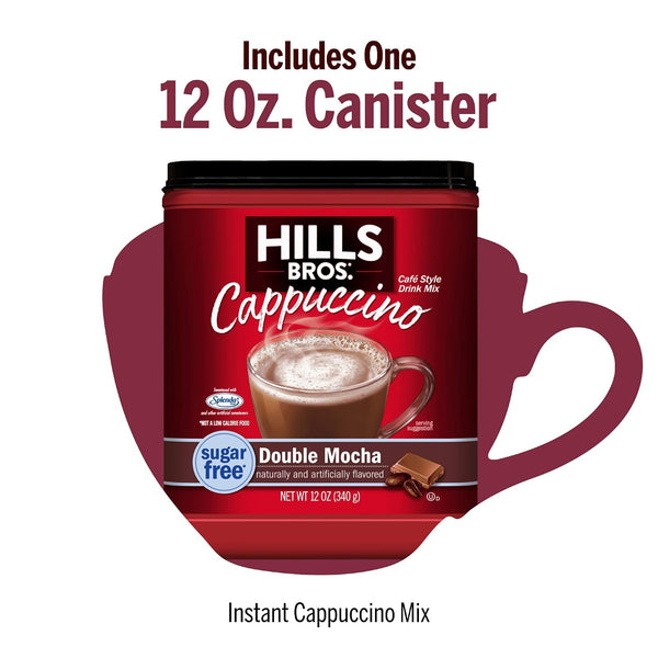 Hills Bros. Cappuccino Mix – Rich, Frothy Coffeehouse-Tasting Instant Drink Mix – Quick and Easy Preparation – Perfect for Hot & Iced Drinks &