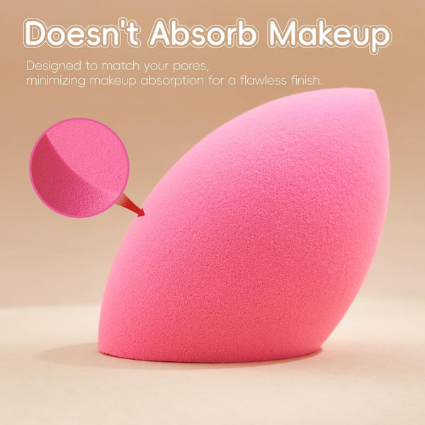 GWT Makeup Sponge Set, 6 Pcs Latex-Free Beauty Blender Sponges for Foundation, Liquid & Cream, Ultra-Soft Wonder Sponges, Multi-Angle Blending,