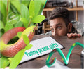 Realistic Rubber Snakes to Keep Birds Away - 4 Pieces 29 Inch Fake Snake Toys for Garden Props to Scare Birds, Mice, Squirrels,Pranks, Halloween