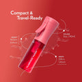 FLAIROSOL MyStyle Travel Continuous Spray Bottle, 3.04oz/90ml, Pink | Ultra fine continuous mist for face, hairstyling, salon, cleaning, beauty,