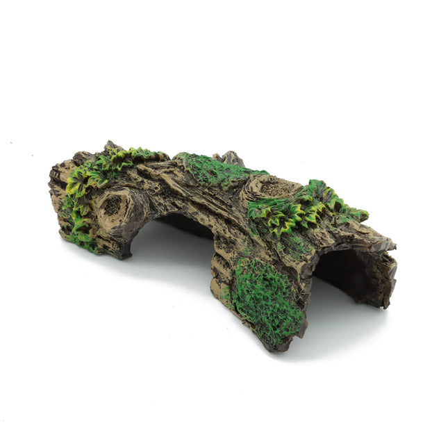 JIH Aquarium Decorations Resin Hollow Tree Trunk Ornament, Bettas House Cave Woo