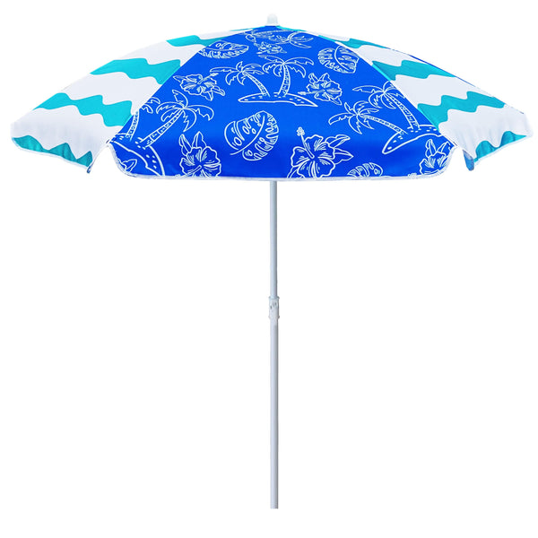 AMMSUN 5ft Kids Beach Umbrella for Picnic, Water Table, Sand Box Sun Shade | Durable Children Seaside Umbrella, UV protection, Ideal for sand