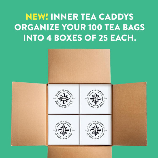 Stash Tea Moroccan Mint Green Tea, Box of 100 Tea Bags (Packaging May Vary)