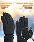 Winter Gloves for Women Running in Cold Weather - Touchscreen Gloves for Bike Hiking