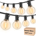 RTTY Outdoor String Lights 50ft, G40 Led Patio Lights with 26pcs Bulbs,Waterproof Shatterproof Dimmable Hanging Connectable Globe Outdoor Lights