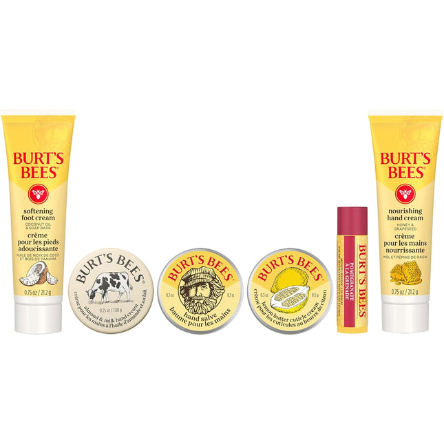 Burt'S Bees Gifts Ideas, Tips and Toes Kit, 6 Travel Size Products - Pomegranate