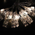 Dopheuor Photo Clip String Lights LED Fairy Clip String Lights Hanging Photo Pictures Battery Operated for Gifts Patio Christmas Bedroom Wedding