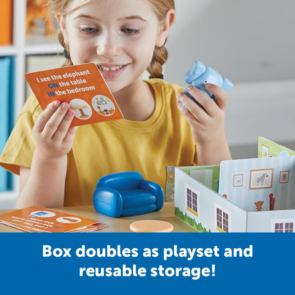 Learning Resources Elephant in the Room Positional Word Activity Set, Educational Games, Sight Word Games, Board Games for Kids, Ages 4+, Birthday