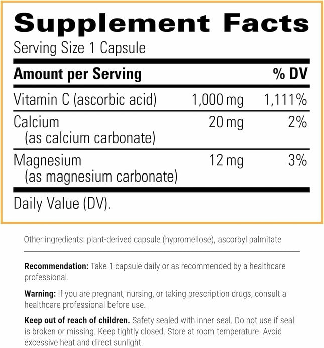 Integrative Therapeutics Buffered Vitamin C Capsules 1,000 Mg - Immune Support S