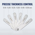 1Pc Silver Dental Orthodontic Interproximal Enamel Reduction Stainless Steel for Ipr Gauge Ruler 0.1-0.5 Mm, Metric and Imperial Measuring Tool,