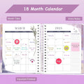 Planner 2025-2026, 18 Months Large Academic Daily Weekly Monthly Planner Organizer, July. 2025 - Dec. 2026, 8.5x9.8" Agenda with Page Tabs,