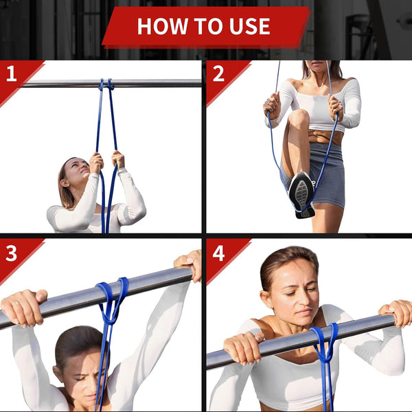Resistance Bands Set Pull up Bands 3 Different Levels Fitness Exercise Bands for Men Women for Strength Training,Pilates,Yoga,Crossfit Include