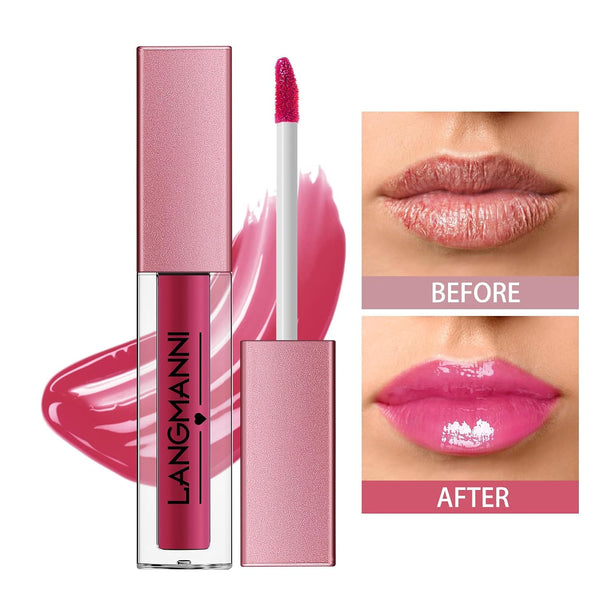 LANGMANNI 12Pcs Lip Gloss Collection Set, Glossy-A Lip Makeup Color-A