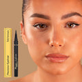 Precision Liquid Eyeliner - Felt-Tipped Liquid Eyeliner Pen - Richly Pigmented Waterproof Black Eyeliner - Achieves Thin or Thick Strokes -