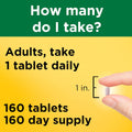 Nature Made Vitamin B12 1000 mcg Time Release Tablets, 160 Tablets 160 Count (Pack of 1)