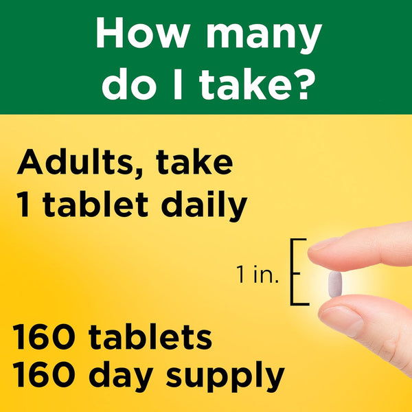Nature Made Vitamin B12 1000 mcg Time Release Tablets, 160 Tablets 160 Count (Pack of 1)