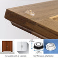Pack of 100 Sound Dampening Cabinet Door Bumpers - Clear Soft Close Self Adhesive Rubber Pads - Transparent Rubber Feet for Drawers, Cupboards
