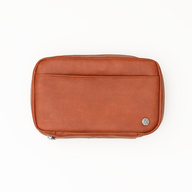 Blue Sky ASMBLD Tech Organizer, 8" X 4.5" X 2", Faux Leather, Non-Dated, Zip Closure, Travel Cable Organizer for Cords, 