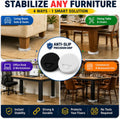 Stable Table - Clear Restaurant Table Leg Shim Wedges Premium Furniture Levelers Restaurant TableShims, Home Improvement DIY Levelers - Rubber