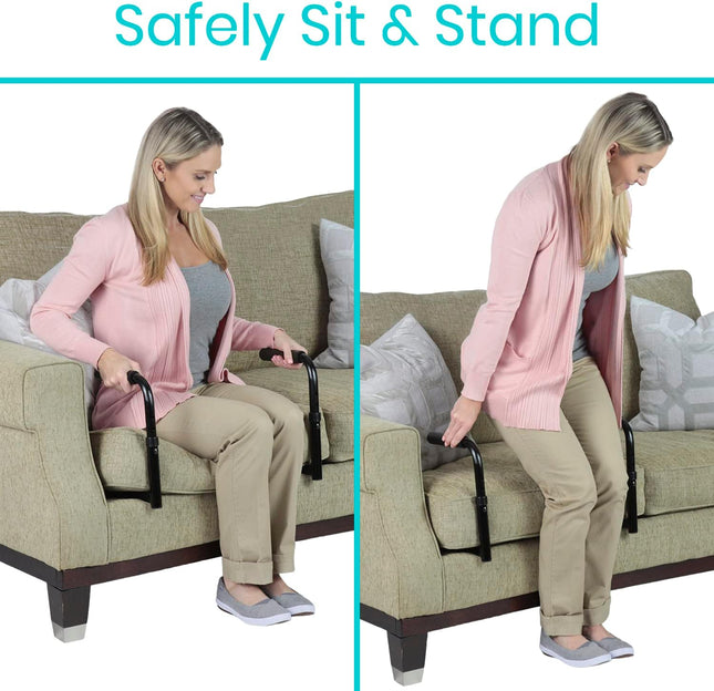 Vive Stand Assist - Mobility Standing Aid Rail for Couch, Chair - Assistance Han