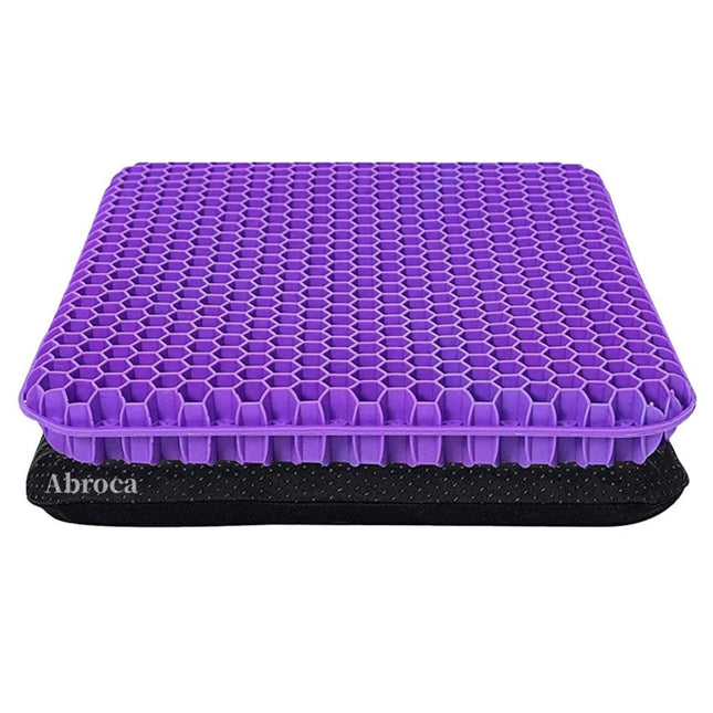 Gel Seat Cushion for Long Sitting, Double Thick Office Desk Home Wheelchair Seat