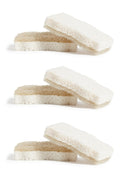 Grove Co. Coconut Scrubber Sponges, 6 Count, Dual Sided, Non-Scratch | 100% Plant-Based Cellulose; Super Absorbent; Removes Tough Messes; Easy to