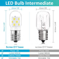 E17 LED Under Microwave Over Stove Light Bulb 125V Appliance 8206232A 40W Incandescent Equivalent, E17 Intermediate Base 3W Dimmable Light Bulb