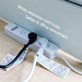 FIRMERST 1875W Low Profile Flat Plug 1Ft Extension Cord 14AWG 15A White 1 White