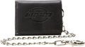 Dickies Men's Trifold Chain Wallet One Size Dark Black