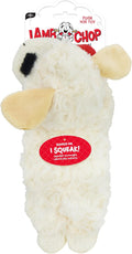 Multipet Lamb Chop Dog Plush Toy - Squeaky Toy for Small & Medium Dogs - Extra Soft Plush - Stuffed Animal for Cuddling & Playing (10", Cream, 5