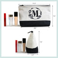 BeeGreen Embroidery Monogram Initial Tote Bag for Women Teacher Mom Friend Personalized Gift for Birthday Beach Work Wedding White Lily L