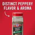 McCormick Black Pepper, Pure Ground, Organic, Non GMO, Enjoy Distinctive Pepper Flavor While Cooking & Tableside, 12 oz 12 Ounce (Pack of 1)