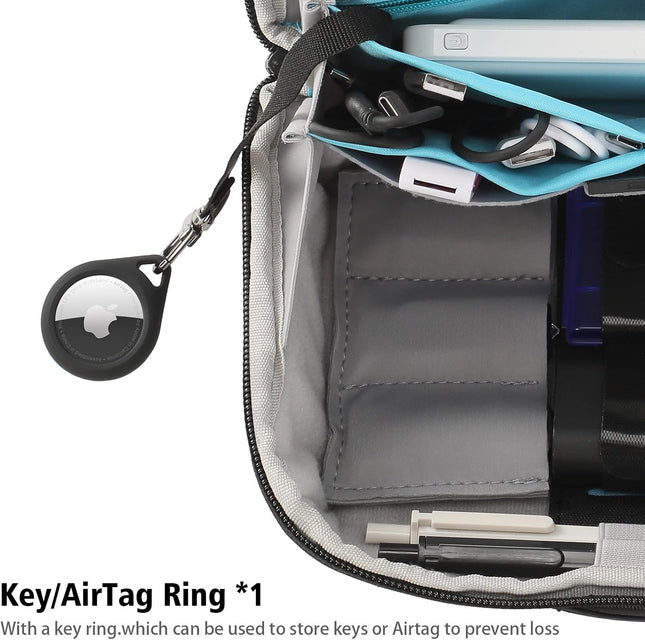 Vanfn Electronics Travel Organizer Storage Bag, Accessory Handle Bag, Gadgets Pouch, USB Cable, Travel Friendly Electron
