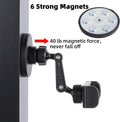 Gym Magnetic Phone Holder Mount Attach to Metal Surface, 360° Rotatable Heavy Duty Magnet Phone Mount for Gym Workout Record, Compatible with